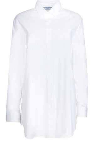 Удлиненная белая рубашка Prada 4092545 купить с доставкой