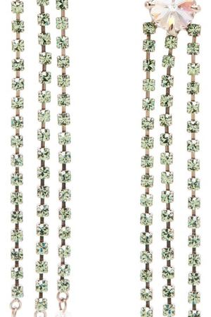 Серьги с зелеными кристаллами Miu Miu 37592901