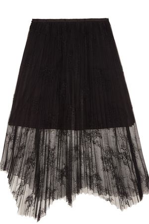 Плиссированная юбка с полупрозрачным верхом Mo&Co 99993163 купить с доставкой