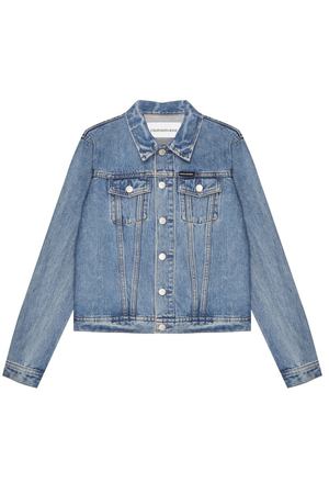 Голубая джинсовая куртка Calvin Klein 59693340