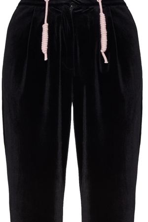 Черные бархатные брюки Budapest Yuzhe Studios 214193270 купить с доставкой