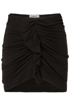 Черная юбка миди с оборкой Joyce Isabel Marant Etoile 95893871 вариант 2