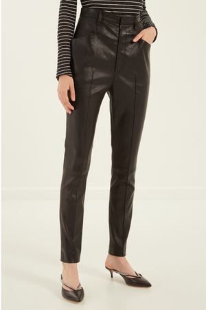 Черные кожаные брюки Modena Isabel Marant 14093936 купить с доставкой