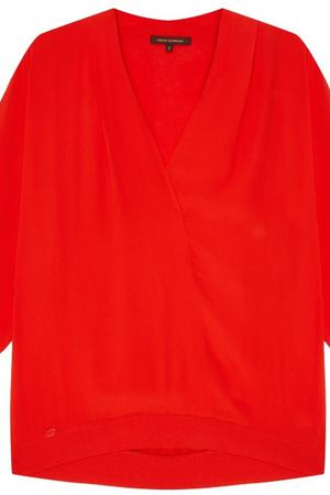 Красная блузка с V-вырезом Adolfo Dominguez 206194056