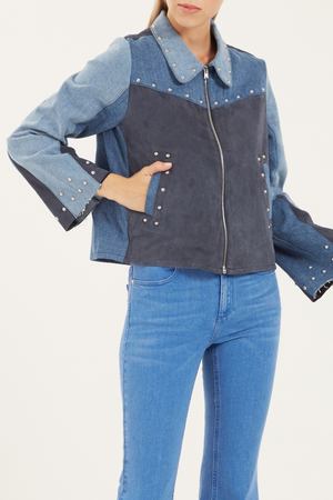 Джинсовая куртка с заклепками Folken Jacket Mih Jeans 17394540