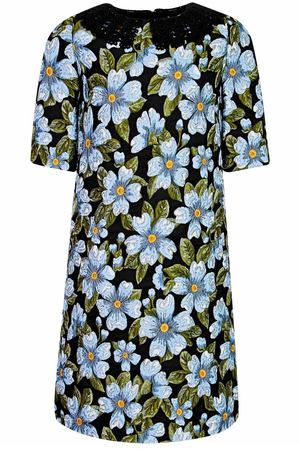 Платье с голубыми цветами Dolce & Gabbana Kids 120794651 купить с доставкой