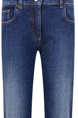 Голубые джинсы с потертостями Dolce & Gabbana Kids 120794687
