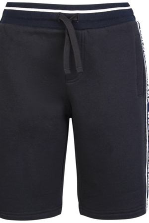 Черные шорты с контрастными лампасами Dolce & Gabbana Kids 120794721 купить с доставкой
