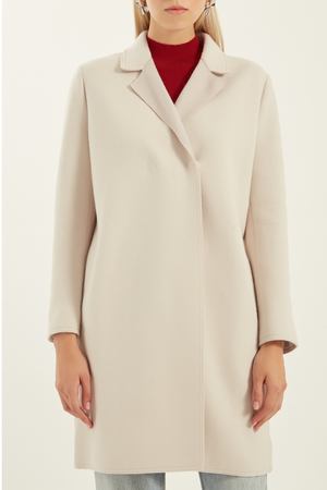 Бежевое пальто средней длины Lorena Antoniazzi 213694748 купить с доставкой