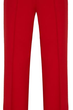 Красные брюки с эластичным поясом Prada 4095071