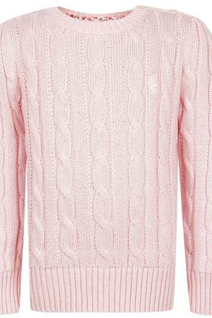 Вязаный розовый джемпер Ralph Lauren 125295219