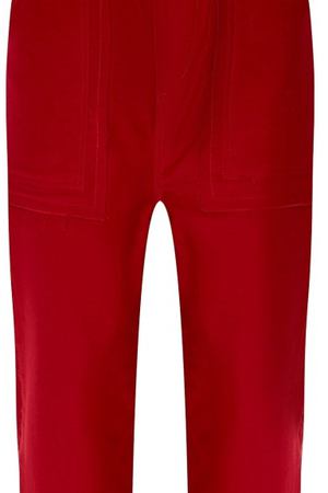Красные хлопковые брюки Jieda 266395128 купить с доставкой