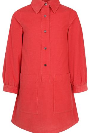 Красное платье с карманами Burberry Children 125395207 купить с доставкой