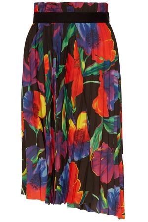 Плиссированная юбка с цветочным принтом Balenciaga 39795270 вариант 2