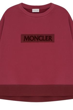 Малиновый хлопковый свитшот Moncler 3495062 купить с доставкой