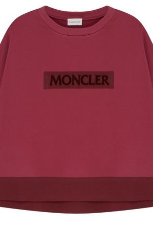 Малиновый хлопковый свитшот Moncler 3495062