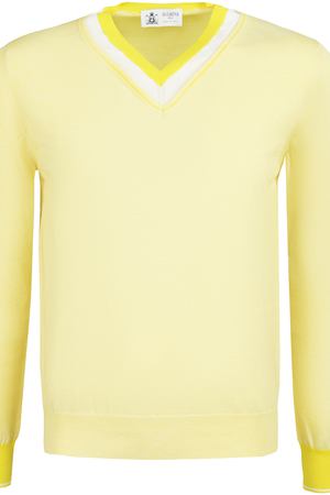 Хлопковый пуловер DALMINE Dalmine 789002-желт-V