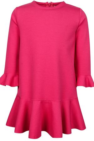 Розовое платье с фактурными рукавами Il Gufo 120595853 купить с доставкой