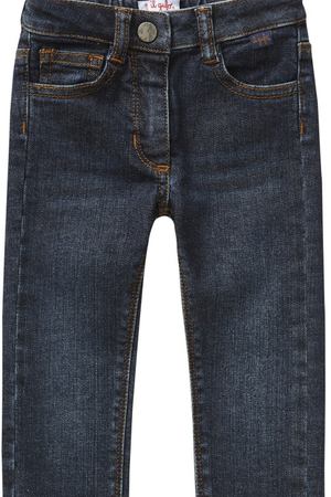 Темно-синие джинсы с контрастной строчкой Il Gufo 120595804