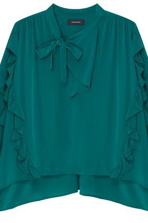 Шелковая блуза с воротником аскот Libel Isabel Marant 14092526