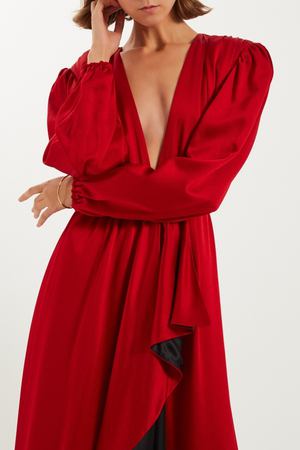 Красное платье макси Gucci 47096314 вариант 2