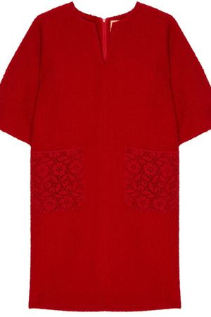 Красное платье с ажурными карманами The Dress 257196019