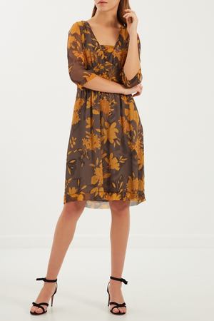 Шелковое платье с цветочным принтом ETRO 90796527 купить с доставкой