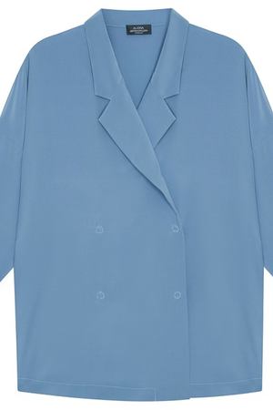Голубая блузка из шелка Alena Akhmadullina 7392764 купить с доставкой
