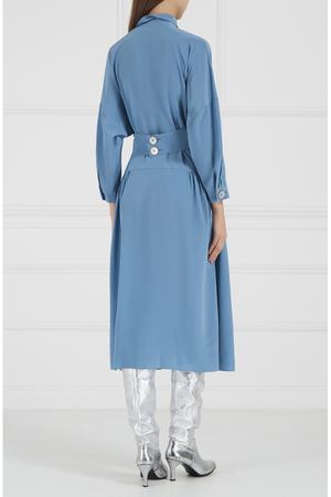 Голубое шелковое платье Alena Akhmadullina 7392826 купить с доставкой