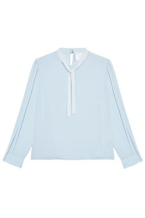 Голубая блузка с длинными рукавами Mila Marsel 197696906