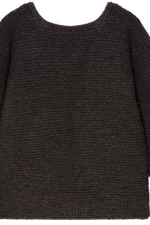 Серый пуловер с глубоким вырезом Knitted Kiss 215796576