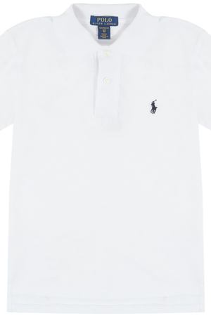 Белое поло с логотипом Ralph Lauren 125298148 купить с доставкой