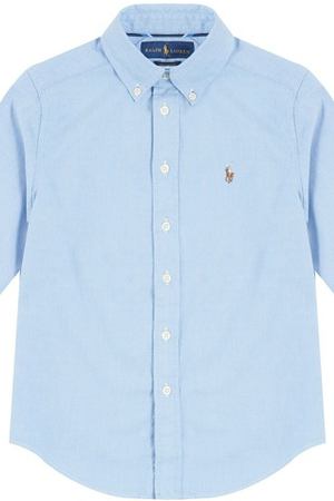 Голубая рубашка Ralph Lauren 125298117
