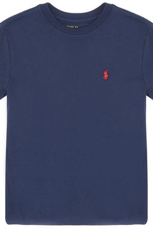 Синяя футболка с логотипом Ralph Lauren 125298155