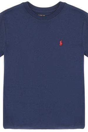 Синяя футболка с логотипом Ralph Lauren 125298155