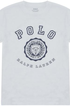 Белая футболка с логотипом Ralph Lauren 125298152 вариант 3