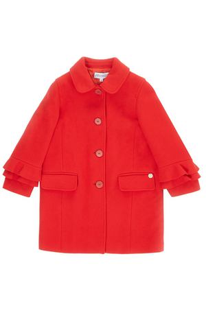 Красное пальто с воланами Simonetta 132798286