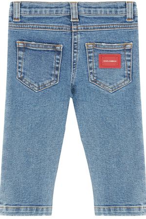 Голубые джинсы из хлопка Dolce & Gabbana Kids 120798255