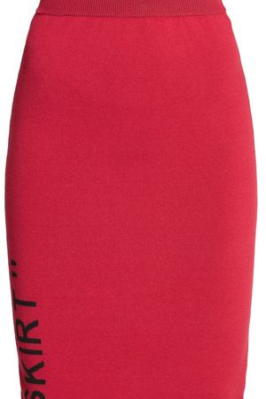 Красная юбка-карандаш с надписью Off-White 220297749