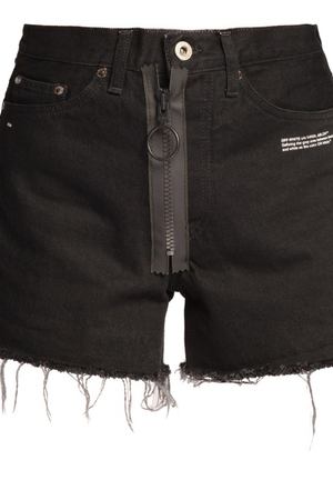 Хлопковые черные шорты Off-White 220297760