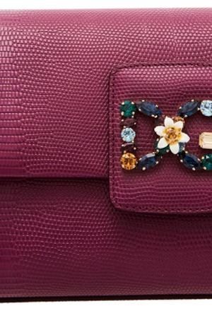 Сиреневая кожаная сумка DG Millenials Dolce & Gabbana 59997373