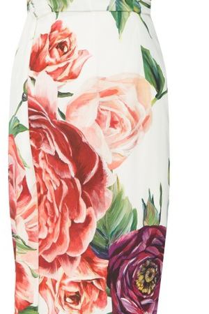 Платье с розовым принтом Dolce & Gabbana 59997393