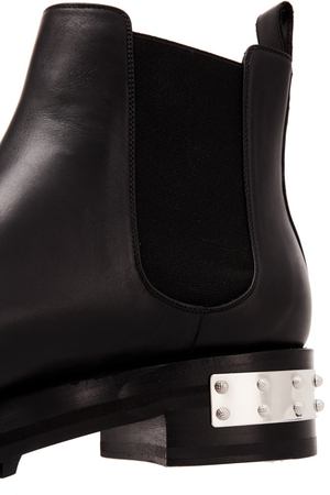 Черные кожаные ботинки с отделкой Alexander McQueen 38497442