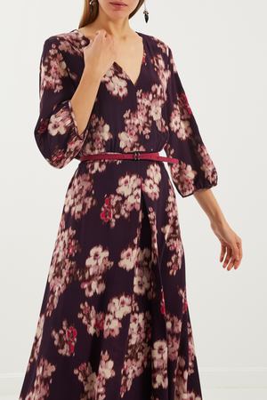 Фиолетовое платье с цветочным принтом Max Mara 194798371