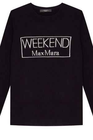 Синий кашемировый свитшот Weekend Max Mara 197497988