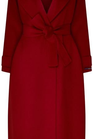 Красное шерстяное пальто Max Mara 194798014