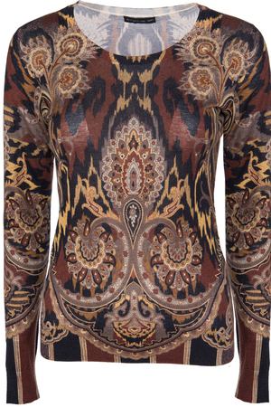 Джемпер с принтом ETRO ETRO 13716/9288/0100 Желтый, Коричневый, Черный