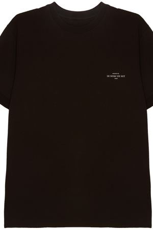 Черная футболка с надписью BUYER Ih Nom Uh Nit 214497875 вариант 2