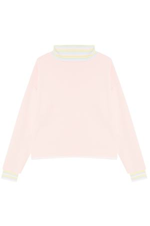 Розовый свитшот с контрастным воротом Blank.Moscow 9298208 вариант 2