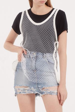 Топ из белой сетки Elisabetta Franchi 173297575 вариант 2